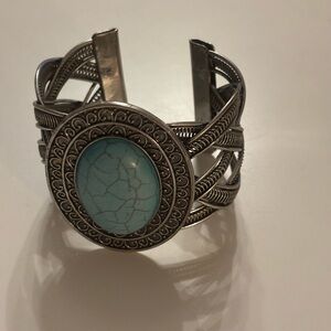Silver and Turquoise Bracelet